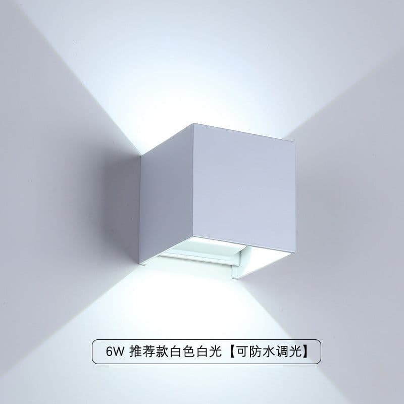 image-Solar outdoor waterproof wall light induction wall light exterior wall wiring free wall light balcony dimming wall light graffiti wall light