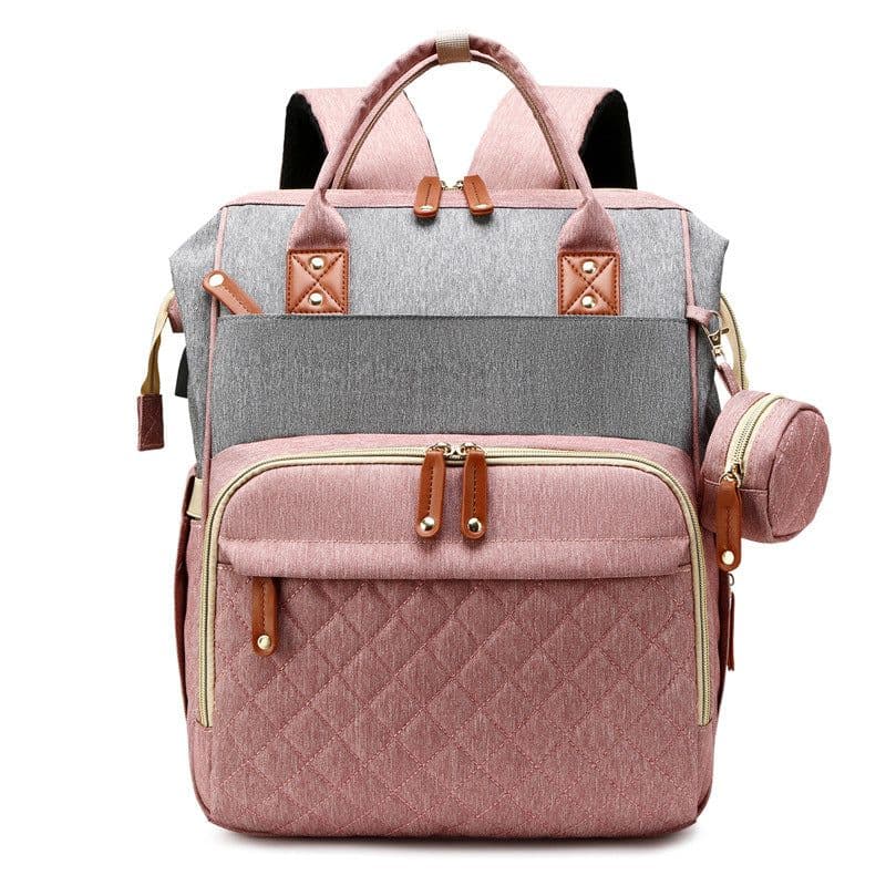 image-Diaper Bag Backpack - Large Capacity with Stroller Straps