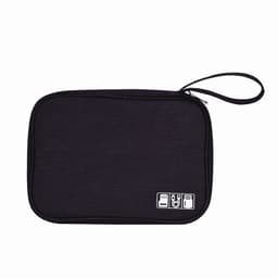 image-Cross-border cation charger storage bag Portable data cable mobile phone storage bag Waterproof three-layer digital bag