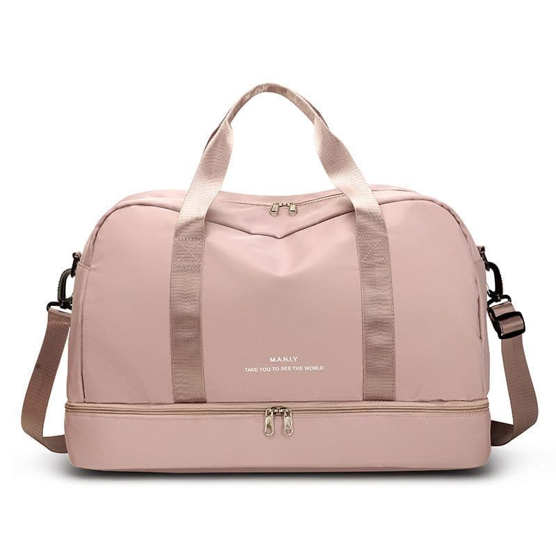 image-Congenial World Travel Bag 20-35L Light Pink