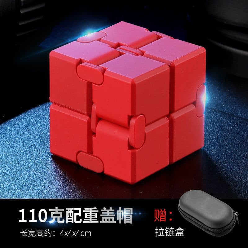 image-Yijie Metal Rubik's Cube - 155g Alloy Flip Toy, Golden Cap, Multi-Cap