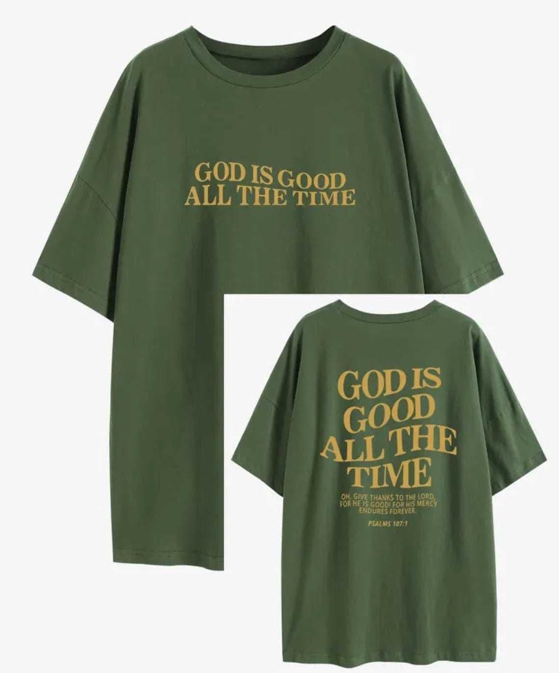image-Women's Letter Print T-Shirt - Khaki XXL Short Sleeve