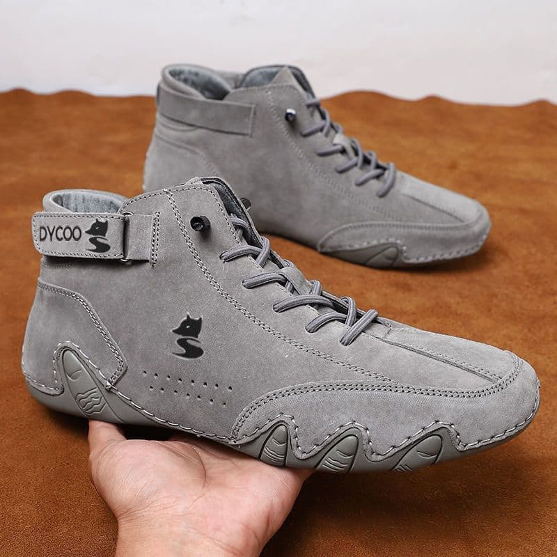 image-Cross-border popular independent station men's shoes high-top men's casual shoes shoes Dr. Ram first layer leather Martin boots men
