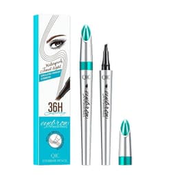 image-Cross-border QIC Japanese four-head eyebrow pencil imitation wild eyebrow waterproof non-smudge four-claw forked liquid eyebrow pencil