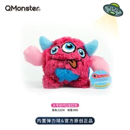 image-Q-monster Plush Dog Toy - Interactive Voice Spiny Ball
