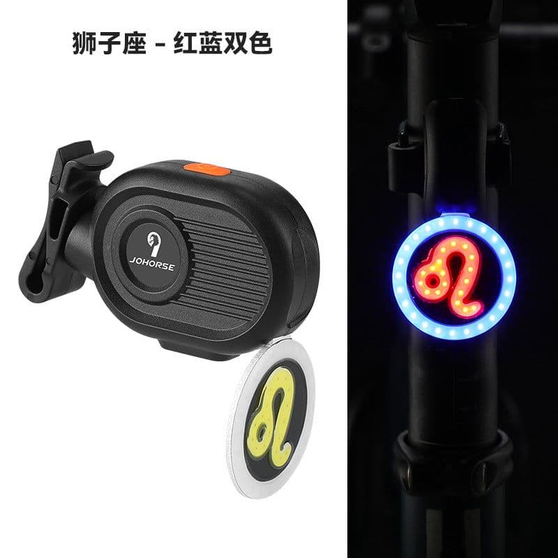image-Bicycle Tail Light - Compact Portable Red LED Cycling