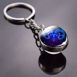 image-Constellation Keychain - Double-sided Glass Ball