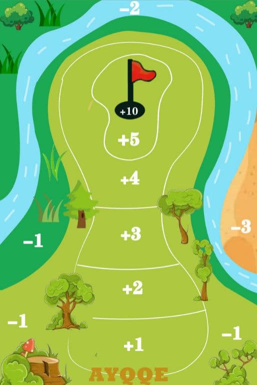 image-Golf Batting Mat - Casual Game Set 3 Clubs