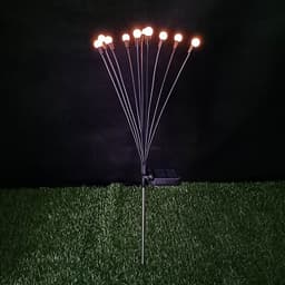 image-Solar LED Firefly Ground Light - Garden Lawn Decor