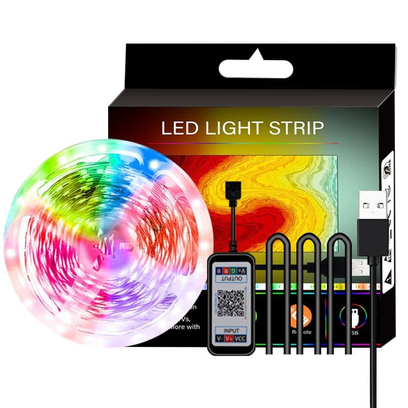 image-LED background TV light belt 5050USB light belt Color light 5V light belt Bluetooth music phone APP set