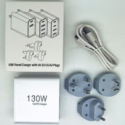 image-GaN 130W Multi-Port USB-C Charger - White