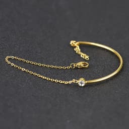 image-NIBASTAR Titanium Steel Bracelet - Rose Gold Zircon