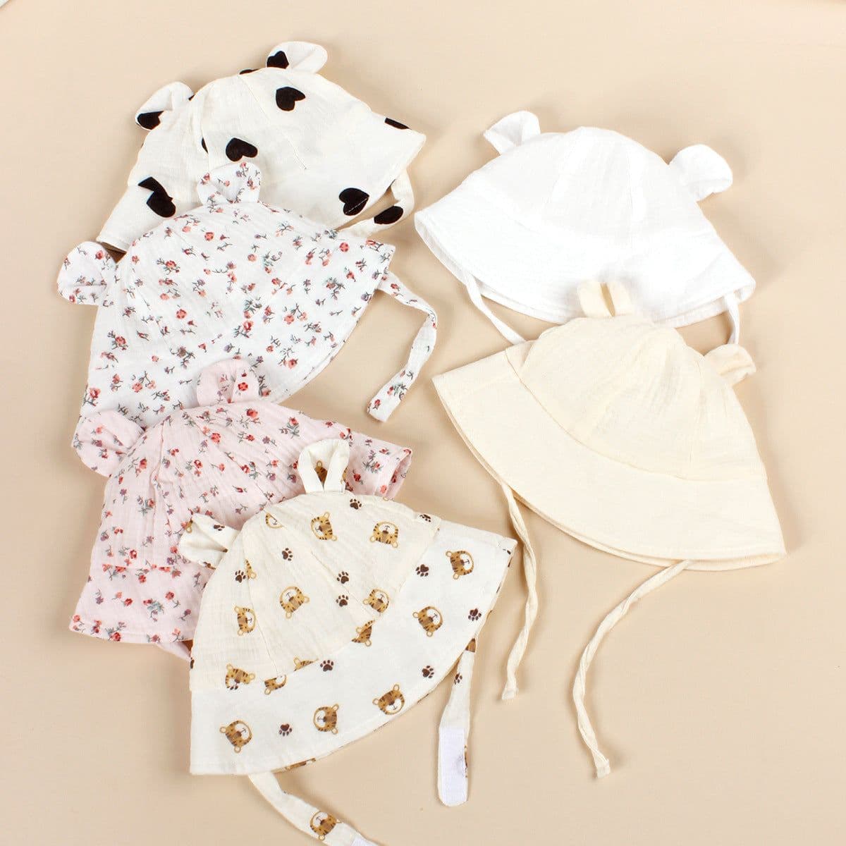 image-INS Baby Sun Hat Cotton Rabbit Ears Fisherman