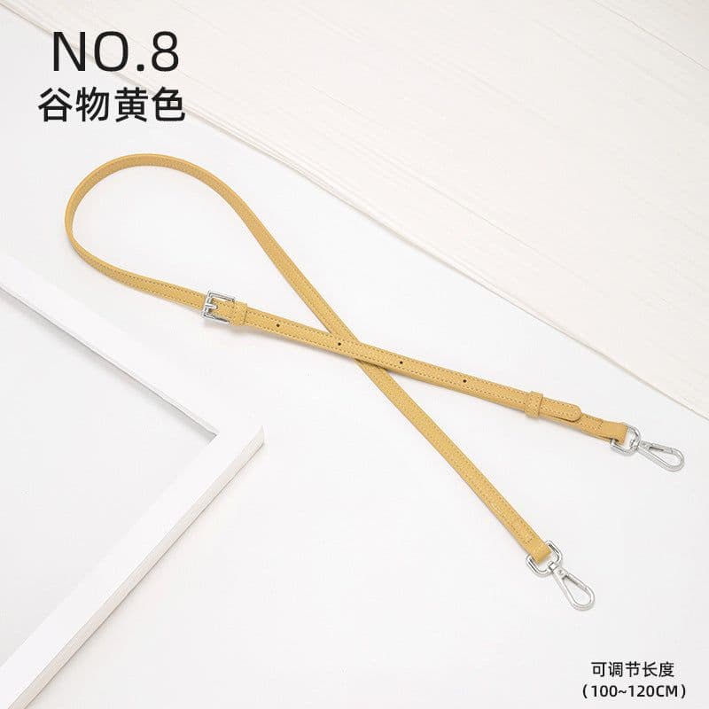 image-Longchamp Mini Bag Strap - Cognac Brown Leather