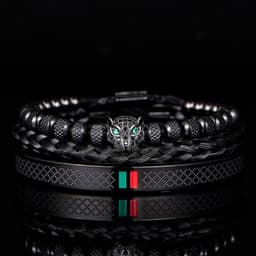 image-Morooki Stainless Steel Bracelet Set - Gold