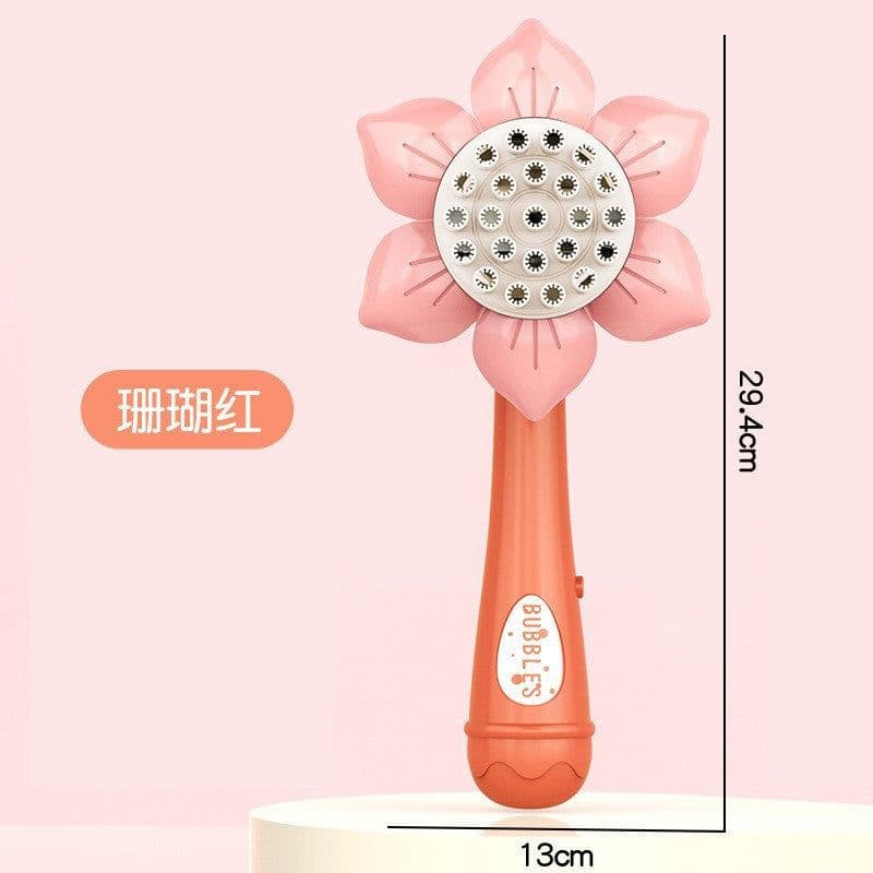 image-Sunflower Bubble Machine - 23 Hole Automatic Green