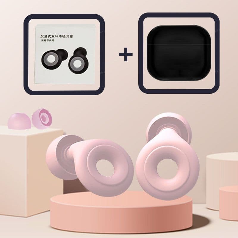 image-Silicone Earplugs Swimming Waterproof White