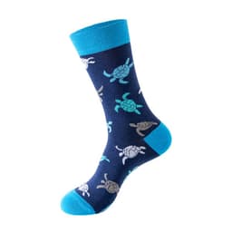 image-Mo Xi Stripe Socks - Mid Tube Cotton Unisex 41-46