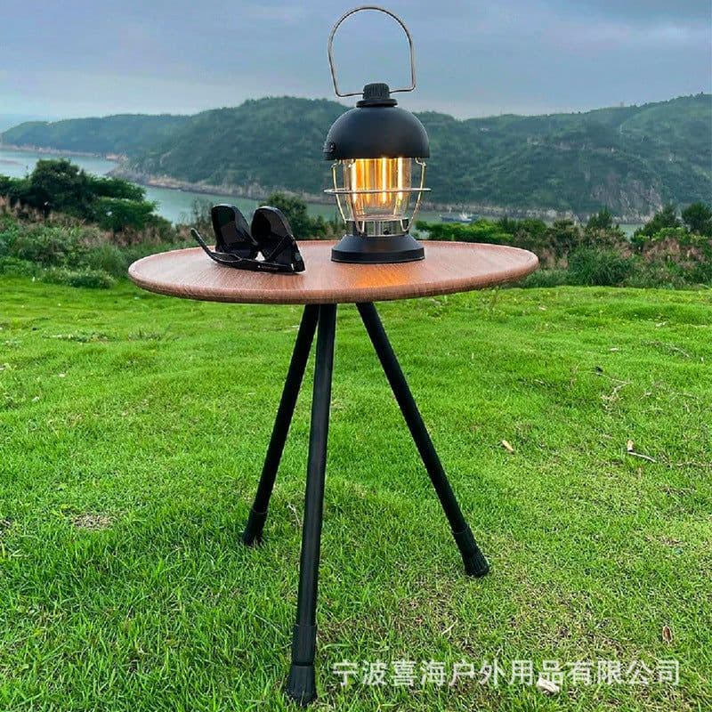 image-Lightweight Aluminum Alloy Camping Table - Small Round 65" Folding