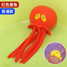 image-Cross-border water-absorbing octopus children's bath baby water toys beach boy swimming pool decompression new water spray hot style