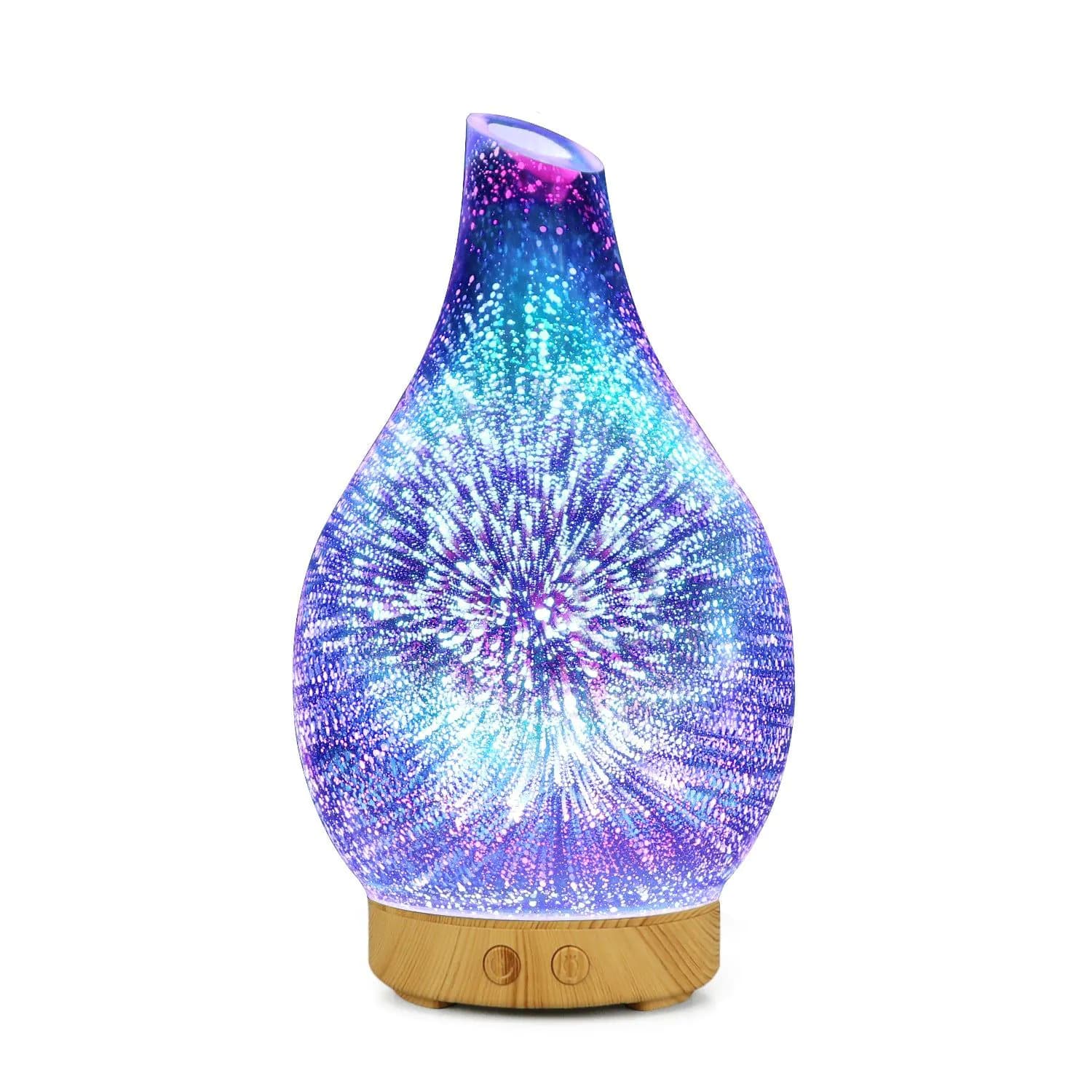 image-3D Glass Aromatherapy Humidifier - Black USB