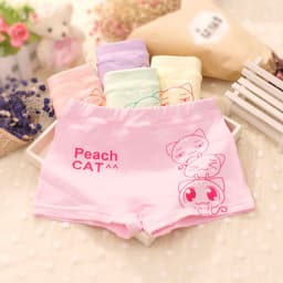 image-Girls Cotton Boxer Shorts For 3 To 8 Years Old Comfort Fit