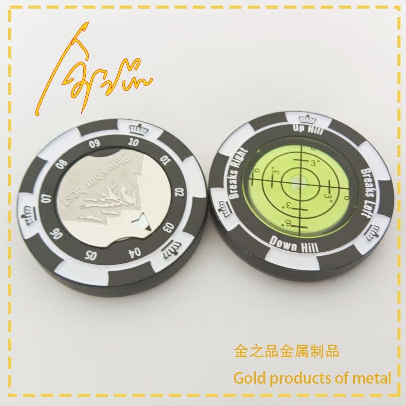 image-JZP Golf Ball Marker - Black Zinc Alloy
