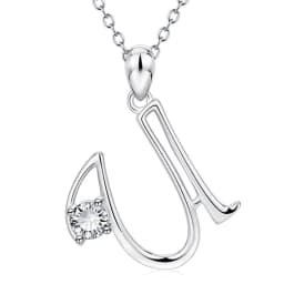 image-Baoshina Alphabet Diamond Pendant Necklace 26 Letters Jewelry Crossborder Supply