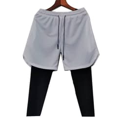 image-Men's BALLGUA Gym Pants - Fitness Running Tights, 85% Polyester, Multiple Pockets