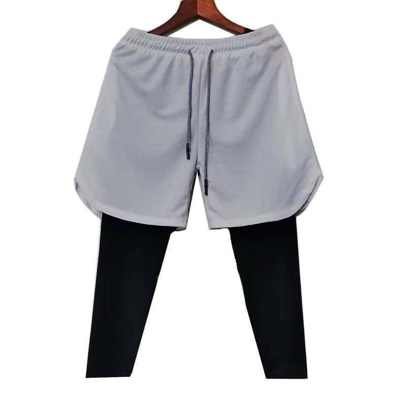 image-Men's BALLGUA Gym Pants - Fitness Running Tights, 85% Polyester, Multiple Pockets