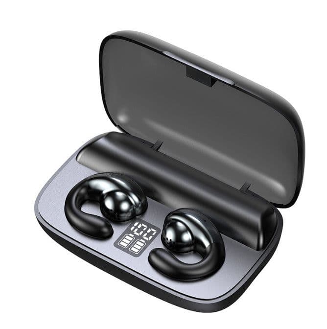 image-HIFI T20B Sports Bluetooth Headset - Ear Clip, IPX4 Waterproof, 5.3, 4-8hr Battery