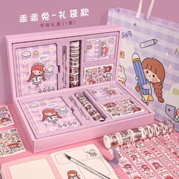 image-Ziyi Japanese Notebook Set - Cute Stickers Tape Gift