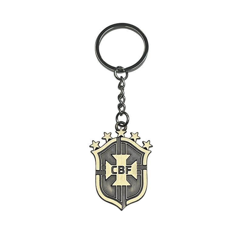 image-Football Team Logo Keychain - Zinc Alloy Metal