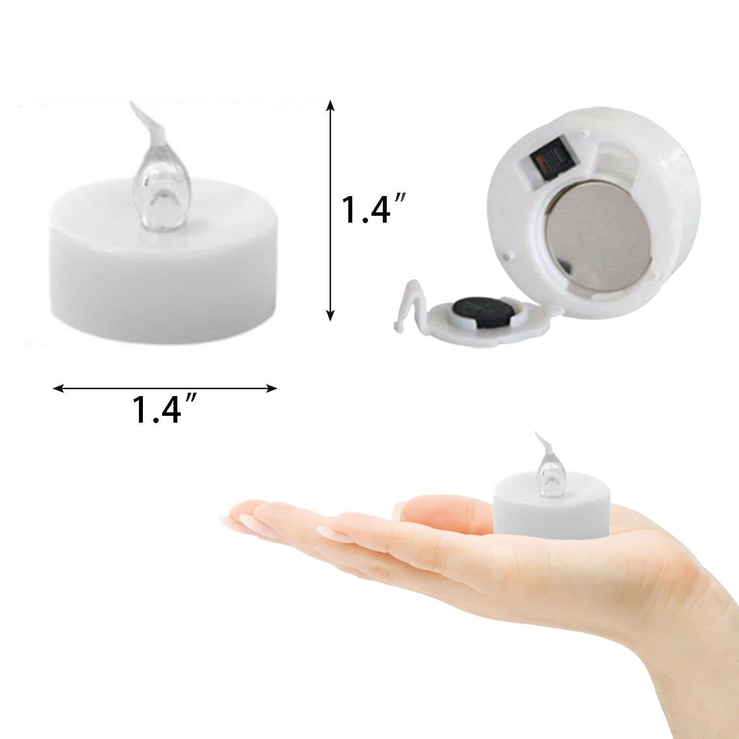 image-12-pack LED Tealight Candles
