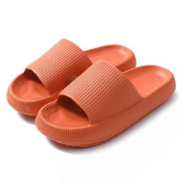 image-Unisex Xinhuiwang Flip Flops - Black, 44-45 Size, EVA Sole