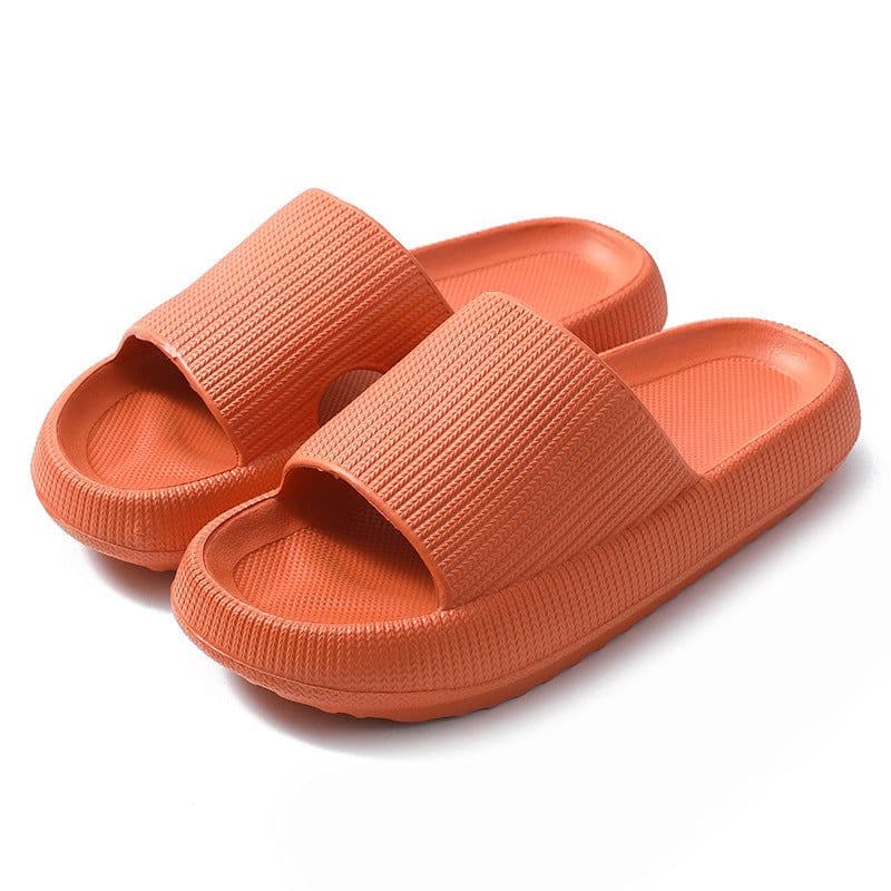 image-Unisex Xinhuiwang Flip Flops - Black, 44-45 Size, EVA Sole