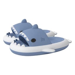 image-Cross-border cow shark sandals and slippers for men at home