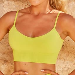 image-AIDOU Five-Piece Quick-Dry Yoga Suit - Lime Green, Size L