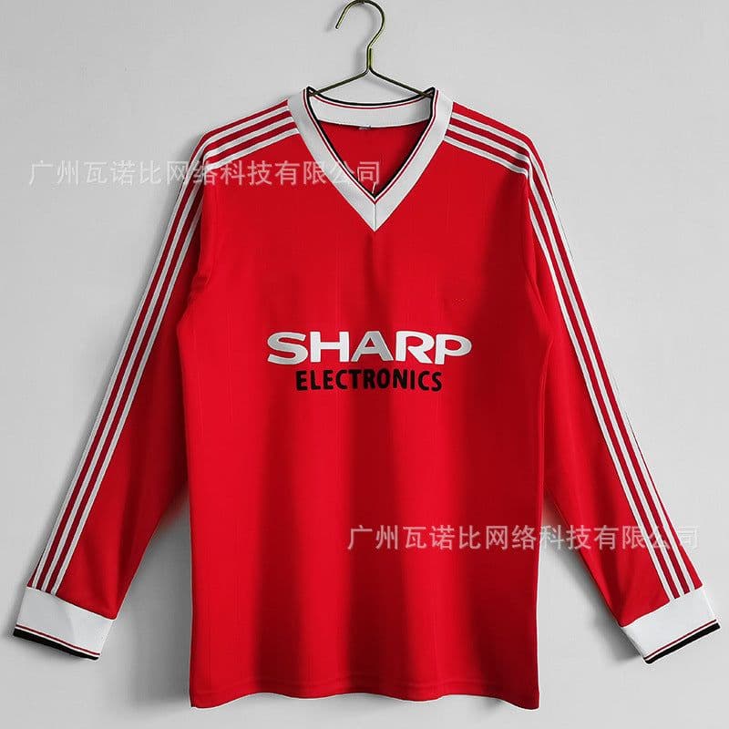 image-Football Jersey - Retro Home Away Long Sleeve Polyester