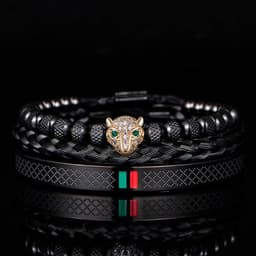 image-Morooki Stainless Steel Bracelet Set - Gold