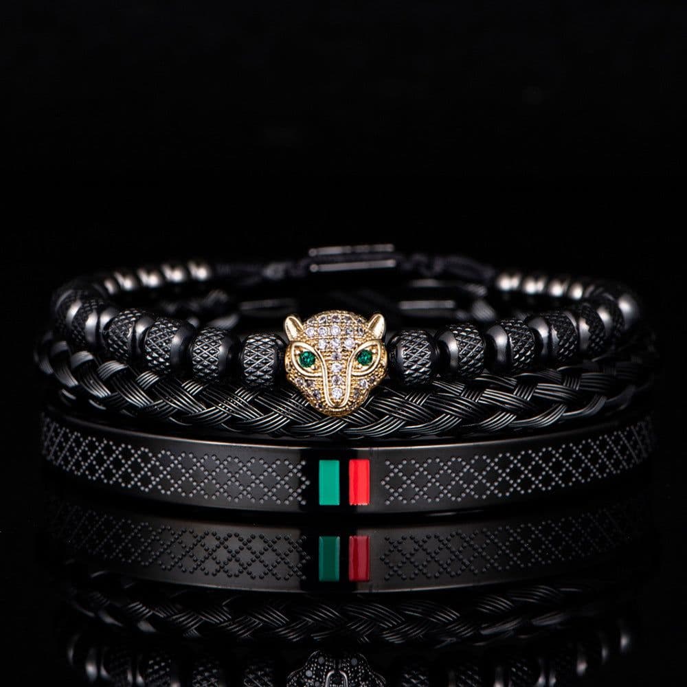 image-Morooki Stainless Steel Bracelet Set - Gold