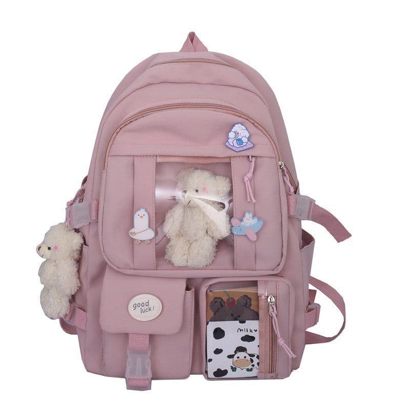 image-Ins wind large-capacity backpack Harajuku cartoon