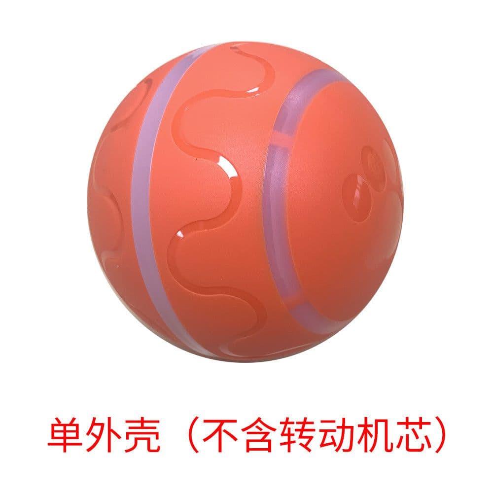 image-DICWAY Automatic Electric Dog Toy - Orange Silica Gel Smart Ball