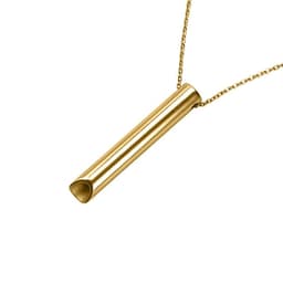 image-Stainless Steel Whistle Necklace - Meditation Breathing Pendant