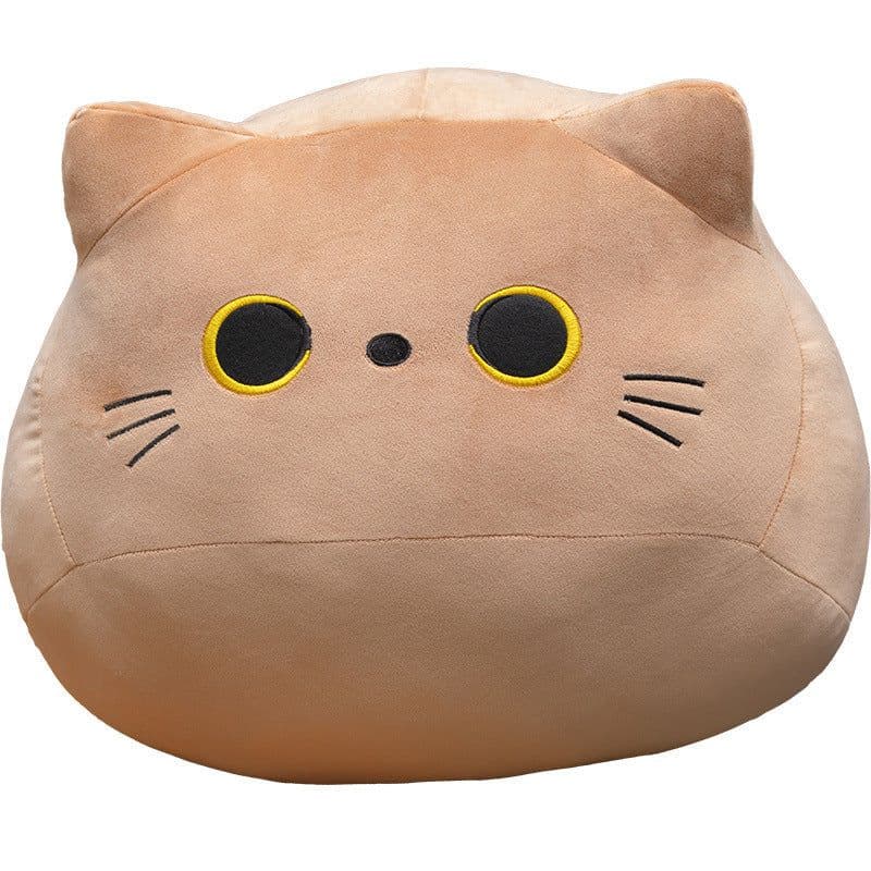 image-Cross-border small black cat pillow plush doll cute and cute cat can be added with LOGO doll