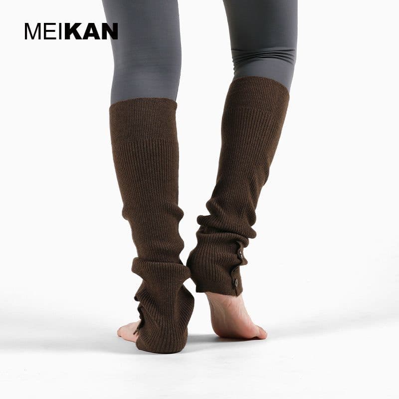 image-MeiKan Knee-Length Ballet Dance Socks - Women's Warm Sports Socks