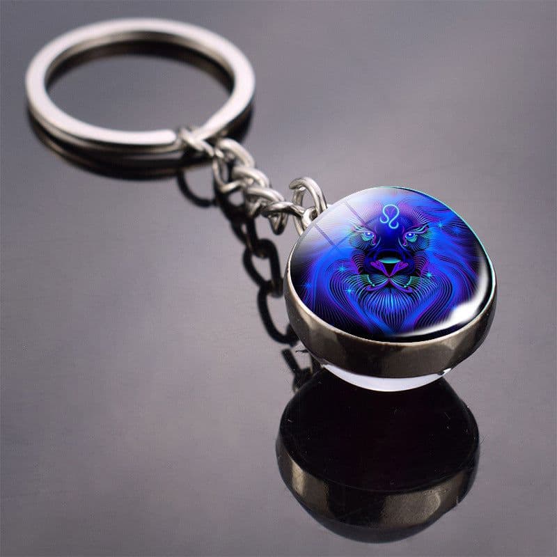 image-Constellation Keychain - Double-sided Glass Ball