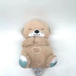 image-Cross-border new style breathing and luminous lullaby cute soothing bear sleeping soundly baby bear music doll