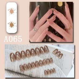 image-Internet celebrity new fake nails wearable nails finished nail patches nail art patches removable nail patches nail art accessories