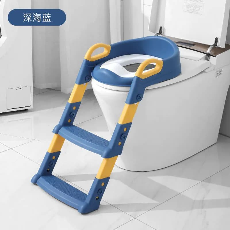 image-Children's Toilet Ladder - Potty Training Seat with Steps
